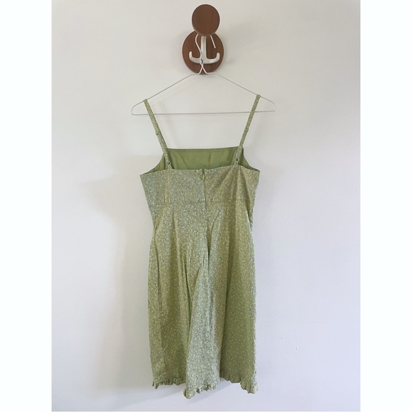 90s Y2K Flirty Floral Spaghetti Strap Hourglass Dress- Size S/M - Picture 7 of 8